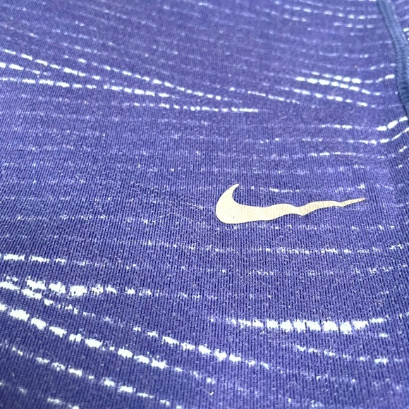 Nike Running - Epic Luxe Cropped Legging - Blue/White - Size S - Picture 5 of 8